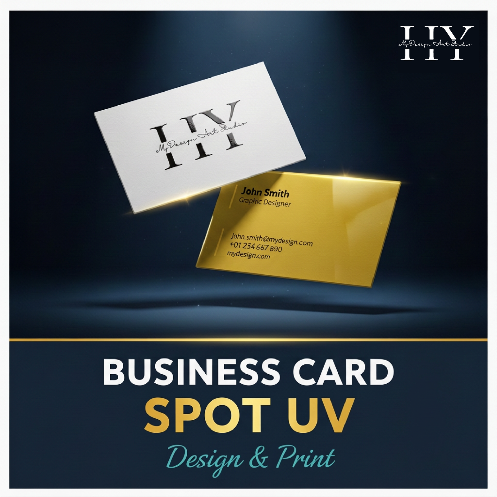 spot uv business card